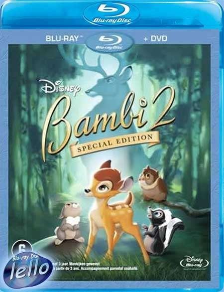 Blu-ray: Disney's Bambi 2 (2006 Patrick Stewart) nieuw NL, Cd's en Dvd's, Blu-ray, Ophalen of Verzenden, Nieuw in verpakking, Tekenfilms en Animatie