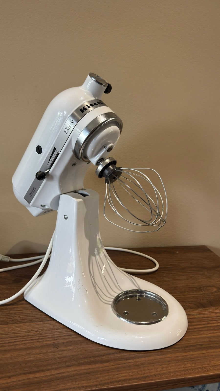 KitchenAid Classic Keukenrobot - Wit, Ophalen of Verzenden, Zo goed als nieuw, Vaatwasserbestendig, 3 snelheden of meer