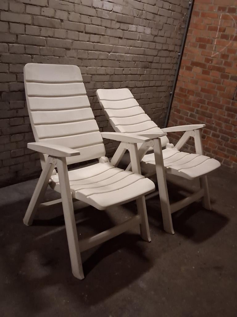 Te koop, 2×Hartman Tuinstoel verstelbaar, Tuin en Terras, Tuinstoelen, Ophalen, Kunststof, Verstelbaar