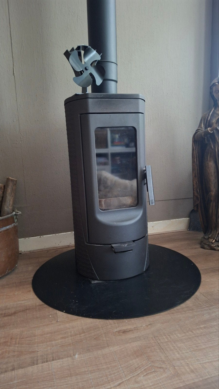 mooie gietijzeren houtkachel 6 kw, Huis en Inrichting, Kachels, Ophalen, Houtkachel, Zo goed als nieuw, Vrijstaand