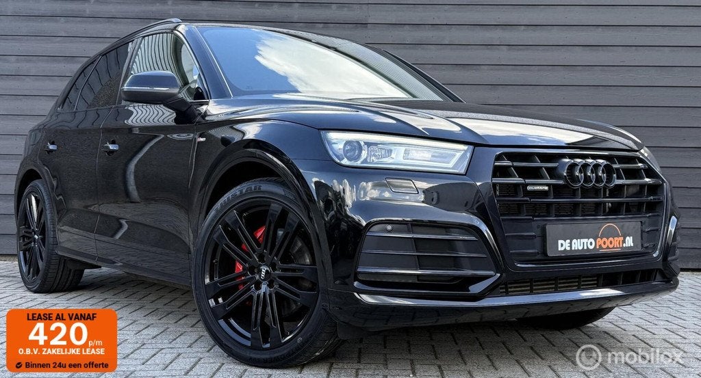 Audi Q5 50 TFSI e quattro S-Line Luchtvering/B&O/Trekhaak/21, 2005 kg, Gebruikt, 4 cilinders, Zwart