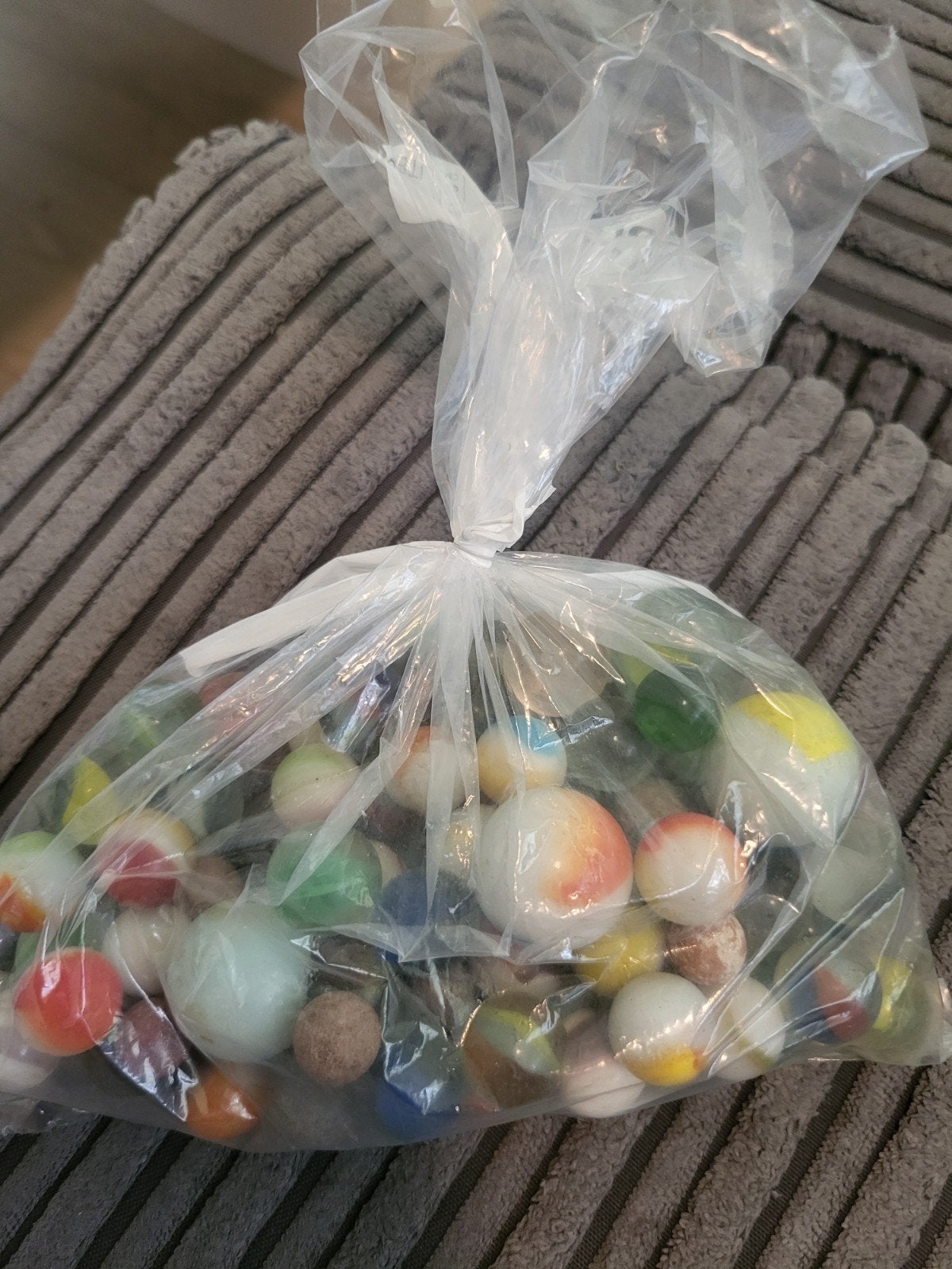 Zakjes knikkers zgan vintage, Ophalen, Zo goed als nieuw