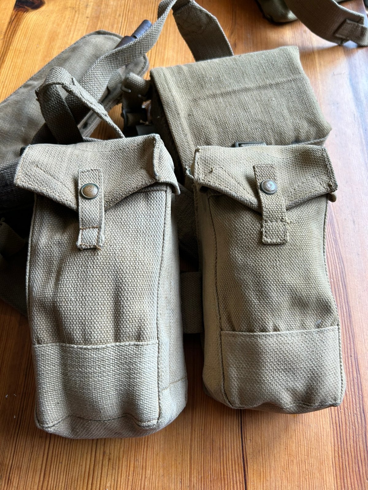 WO2 P37 Ammo Pouches Bren&Lee Enfield Magazijntassen Webbing, Verzamelen, Militaria | Tweede Wereldoorlog, Verzenden, Engeland