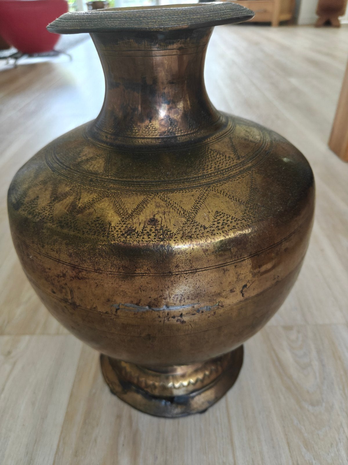 Antieke messing pot, Ophalen of Verzenden
