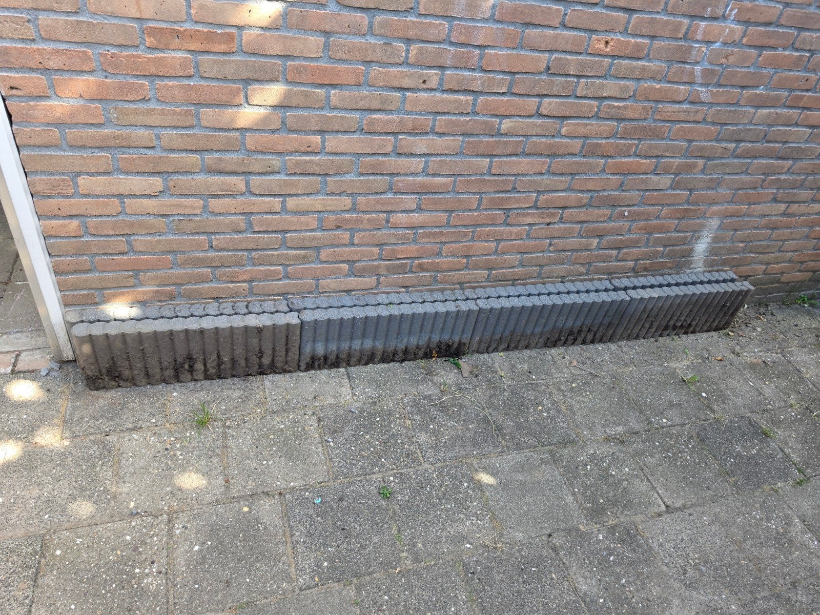 Betonnen border rondoband antraciet, Tuin en Terras, Ophalen, Gebruikt, 25 tot 50 cm, Minder dan 25 cm