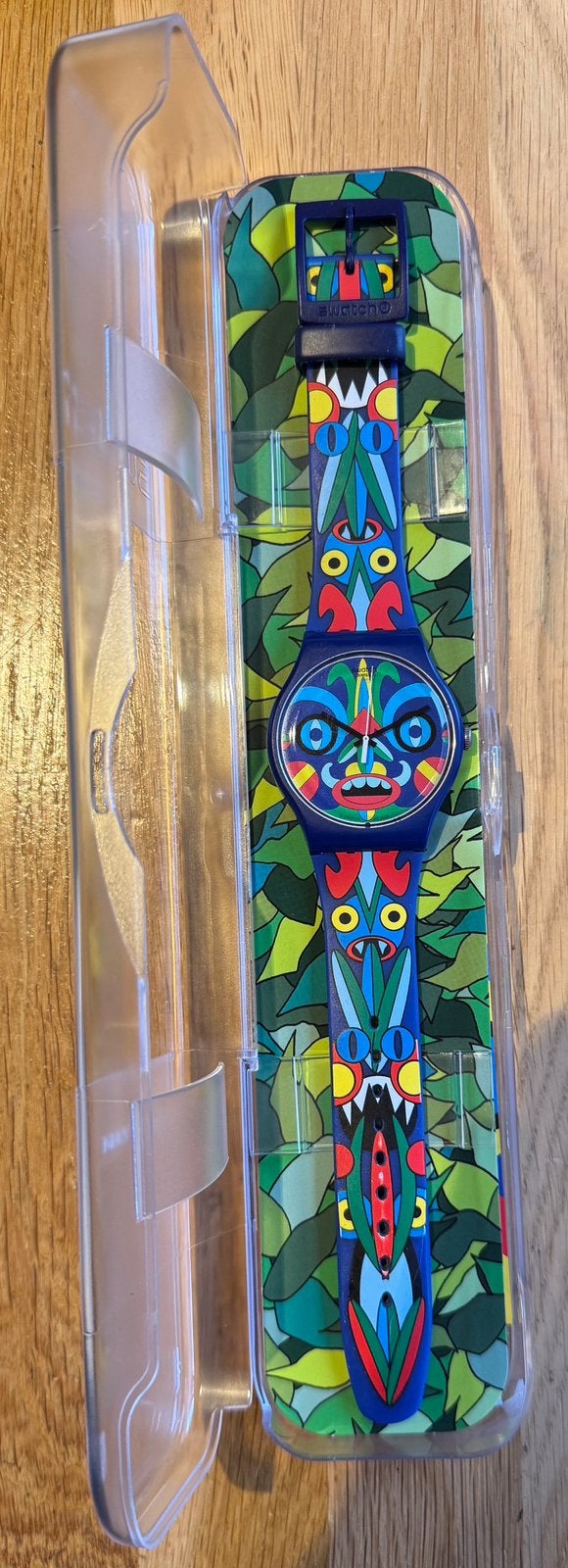 Swatch x Mika SUOZ171 Kukulaluku Loopt niet Art Special, Ophalen of Verzenden, Zo goed als nieuw