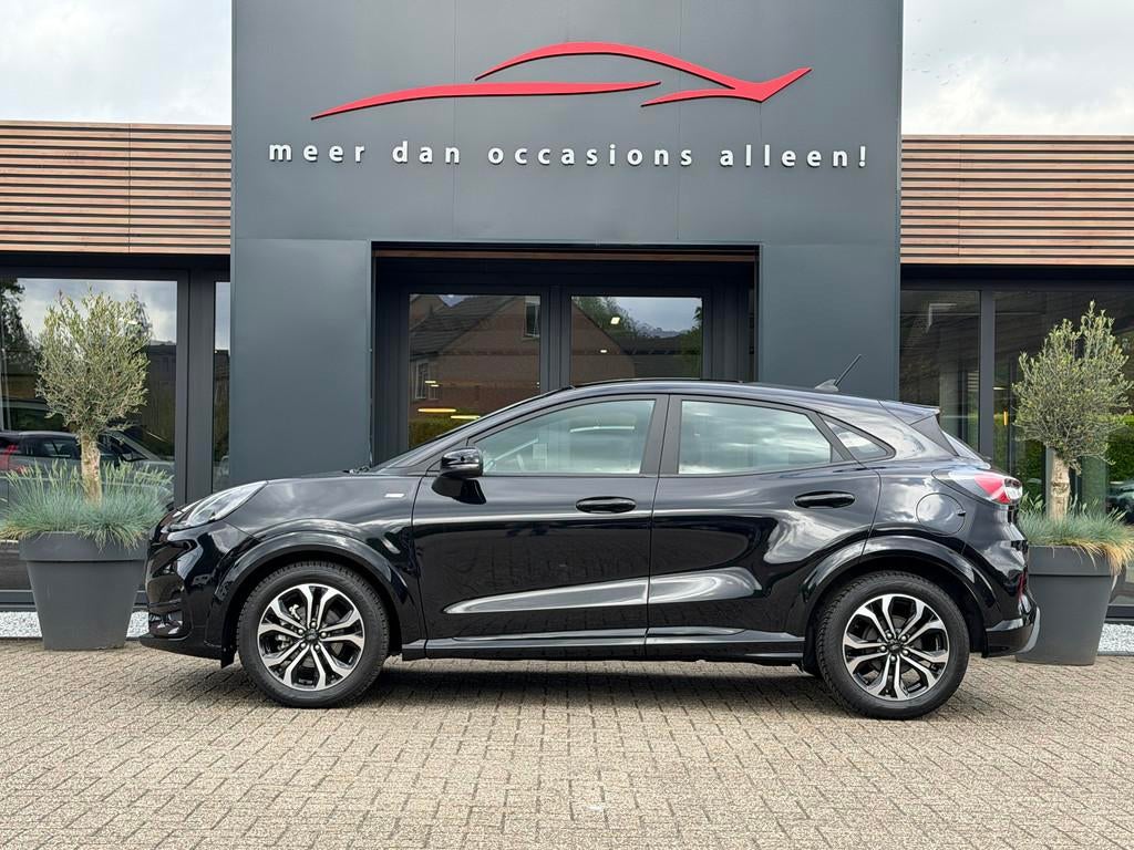 Ford Puma ST Line PANO (bj 2022, automaat), Alarm, Euro 6, Zwart, Hybride Elektrisch/Benzine