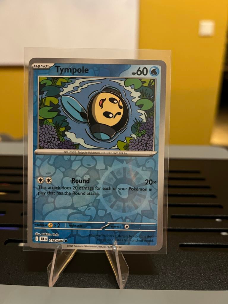 Pokémon Kaart: Tympole Reverse Holo 019/086 - Nieuwstaat, Ophalen of Verzenden, Zo goed als nieuw, Losse kaart