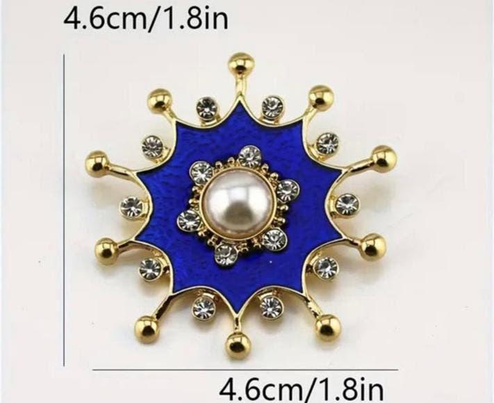 Broche, Ophalen of Verzenden, Nieuw, Blauw, Overige materialen