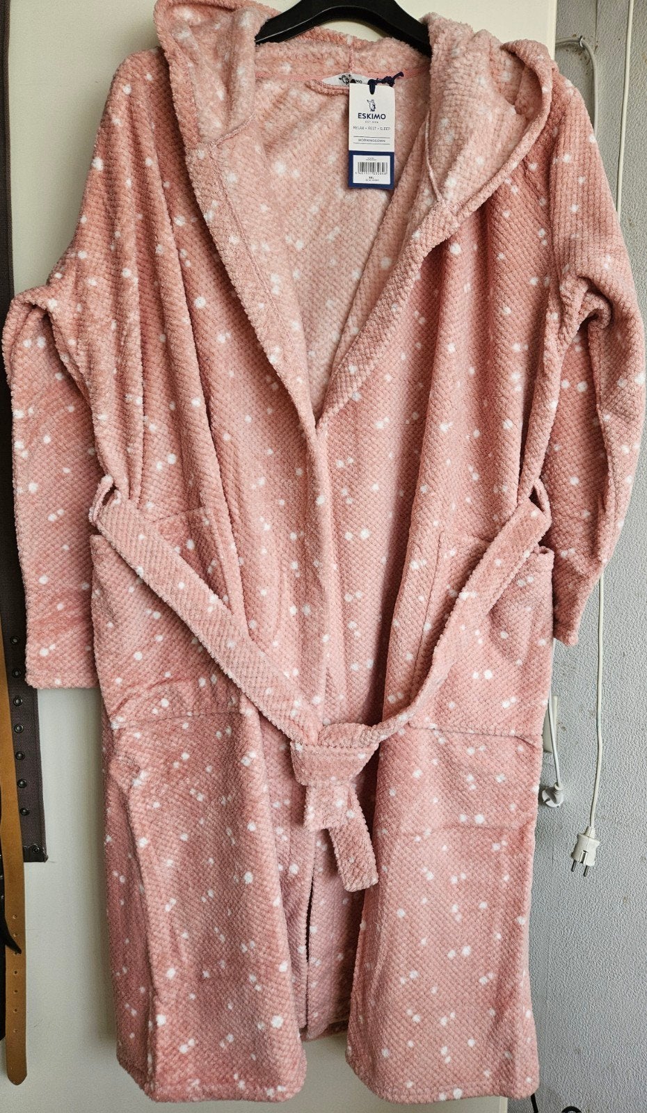 Eskimo NIEUWE fleece badjas oudroze XXL 46/48, Eskimo, Ophalen, Nieuw