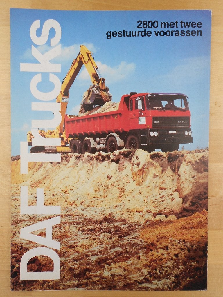 DAF 2800 FAB FAC FAD Brochure 1980 Dubbel Gestuurd, Boeken, Ophalen of Verzenden, Zo goed als nieuw, Overige merken, DAF