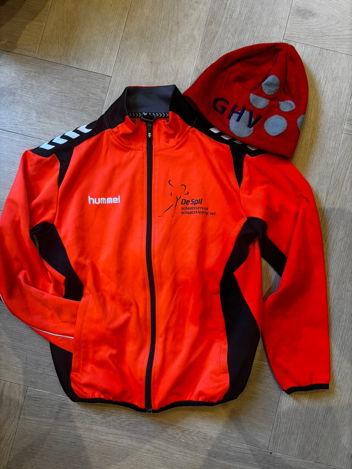 Trainingsjasje Gooise Hardrijders Vereniging mt 152, Ophalen, Wandelen of Outdoor, Zo goed als nieuw, Overige maten