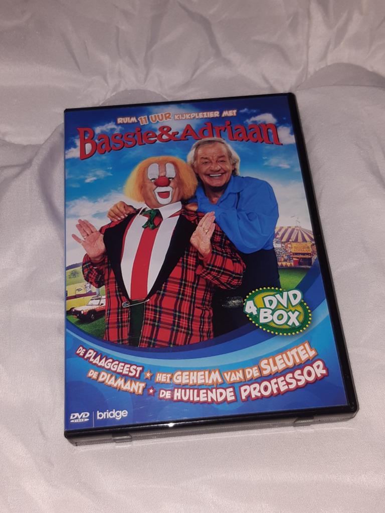 🟢 Bassie & Adriaan 4-DVD box. Joop van den Ende, Alle leeftijden, Verzenden, Zo goed als nieuw