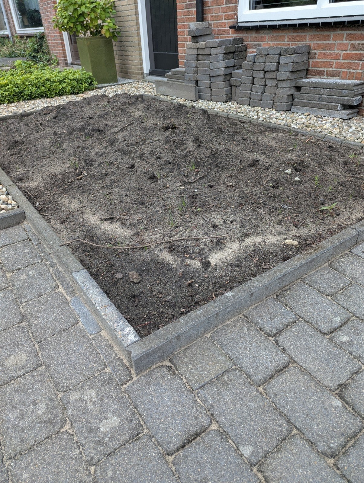 Gratis zwart zand circa een half kuub, Tuin en Terras, Zand, Ophalen, Overige typen