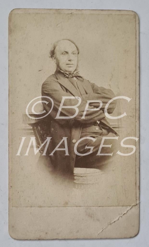 cdv Johannes van Vloten 1860's Zwolle, Verzenden, Voor 1940, Gebruikt, Foto