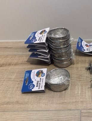 Diverse rvs voerbakjes nieuw, Dieren en Toebehoren, Ophalen of Verzenden, Nieuw, Kooi-accessoires