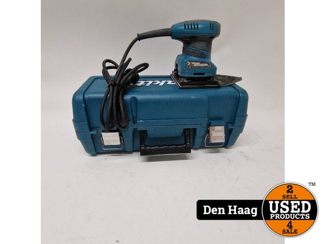 Makita 230 V Vlakschuurmachine BO4565K | Inc garantie, Makita, Zo goed als nieuw, Support@makita.com, Makita Corporation, 3-11-8, Sumiyoshi-cho, 
Anjo, Aichi 446-8502
Japan