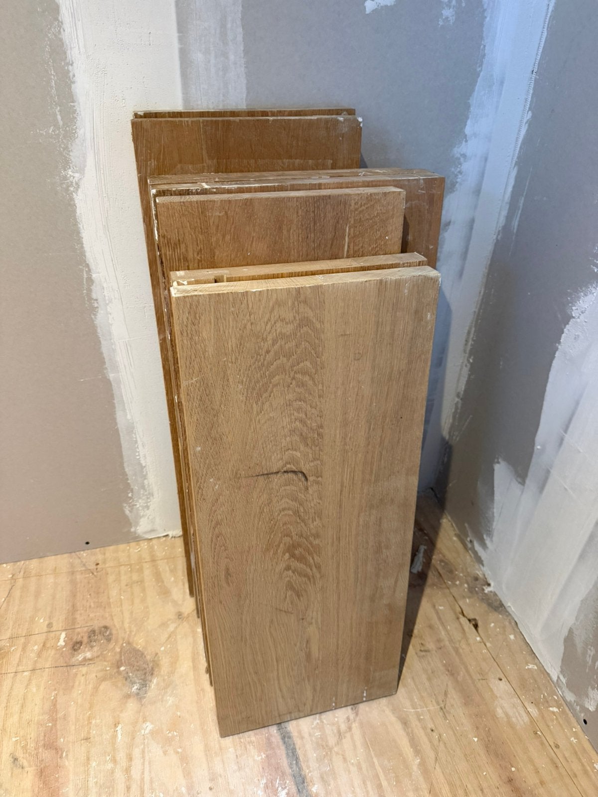 Eikenhout Borden/planken 8 stuks., Ophalen, Minder dan 25 mm, Zo goed als nieuw, Plank