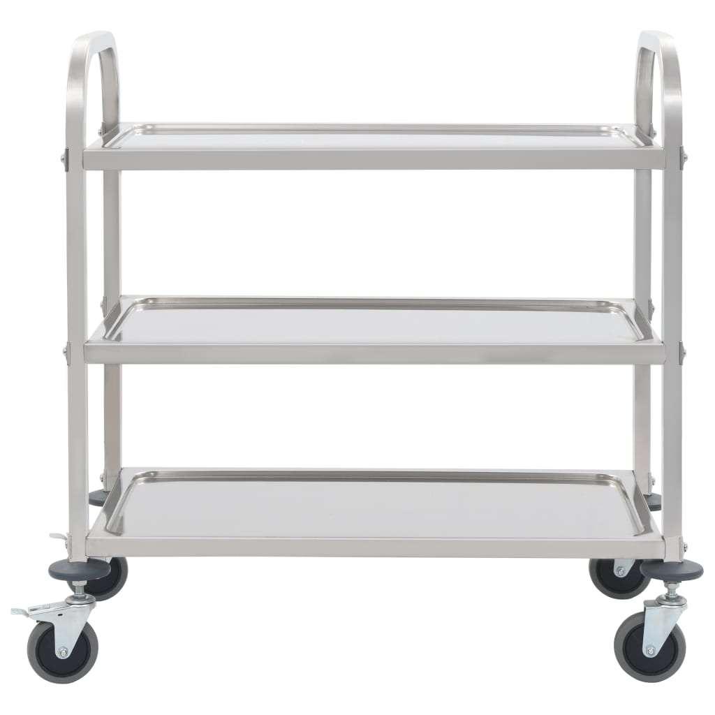 Keukentrolley trolley serveerwagen 3 etages GRATIS BEZORGD!, Overige typen, Verzenden, Metaal, Nvt