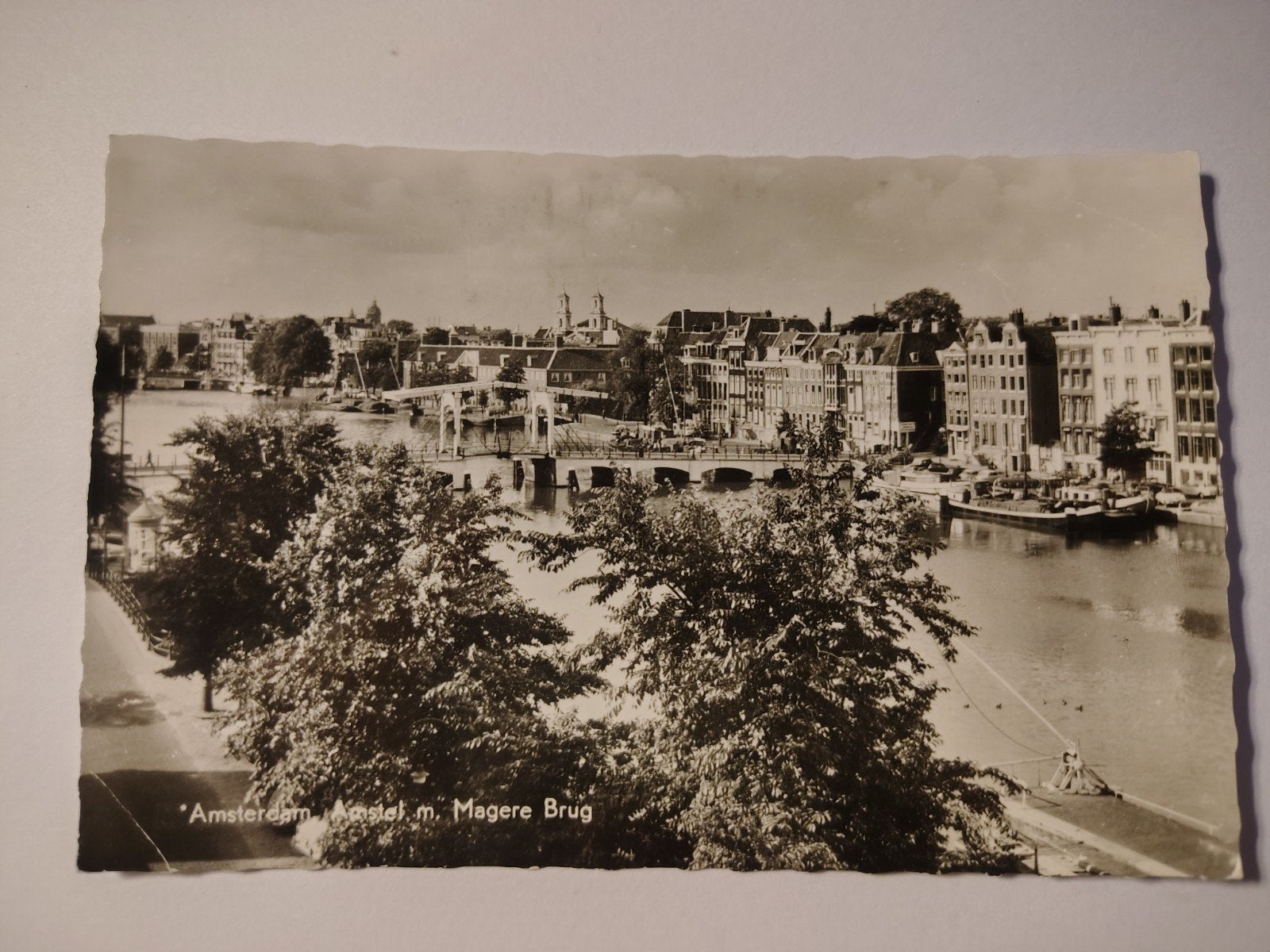 Amsterdam Amstel met Magere Brug, Ophalen of Verzenden, Noord-Holland