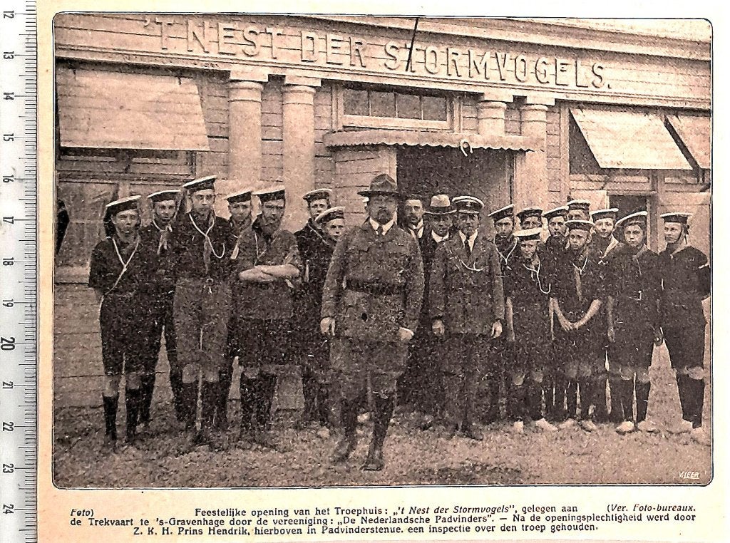 Scouting 1919; troephuis 't Nest der Stormvogels in Den Haag, Verzenden, Voor 1940, Gebruikt, Overige onderwerpen