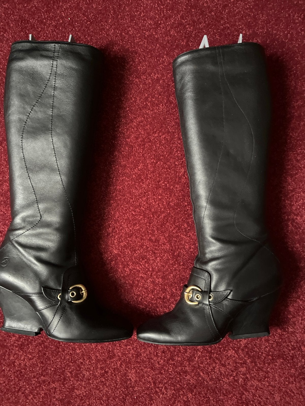 Bronx So Today Zwarte Leren Laarzen Maat 36, Kleding | Dames, Ophalen of Verzenden, Zo goed als nieuw, Zwart, Hoge laarzen