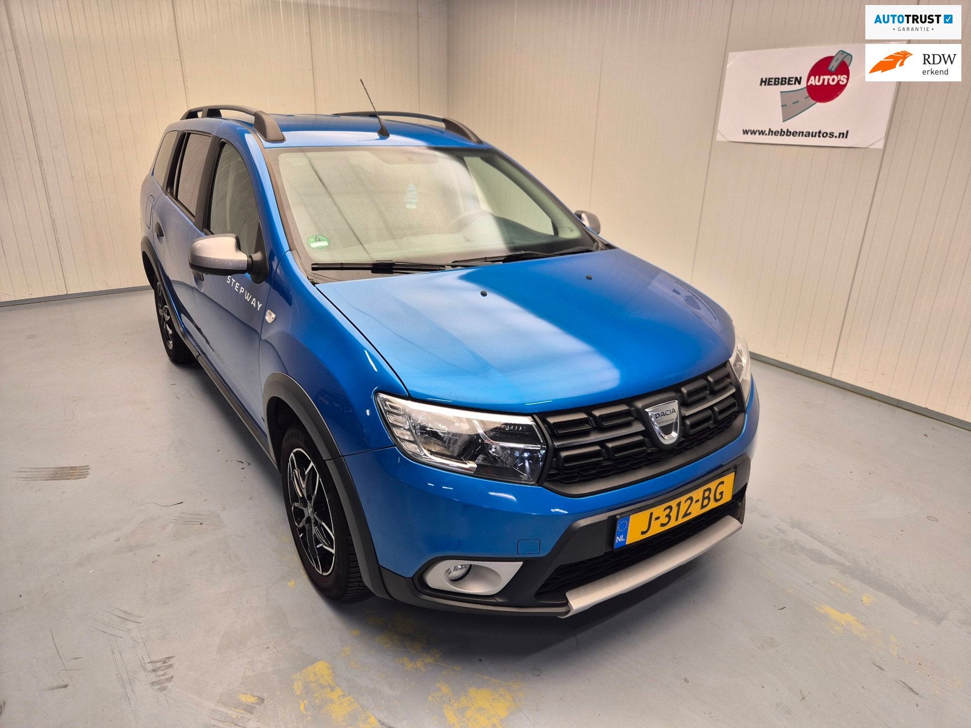 Dacia Logan MCV 0.9 TCe Stepway Navi Cruise Control Airco Al, Auto's, Dacia, Voorwielaandrijving, 898 cc, Stof, Blauw