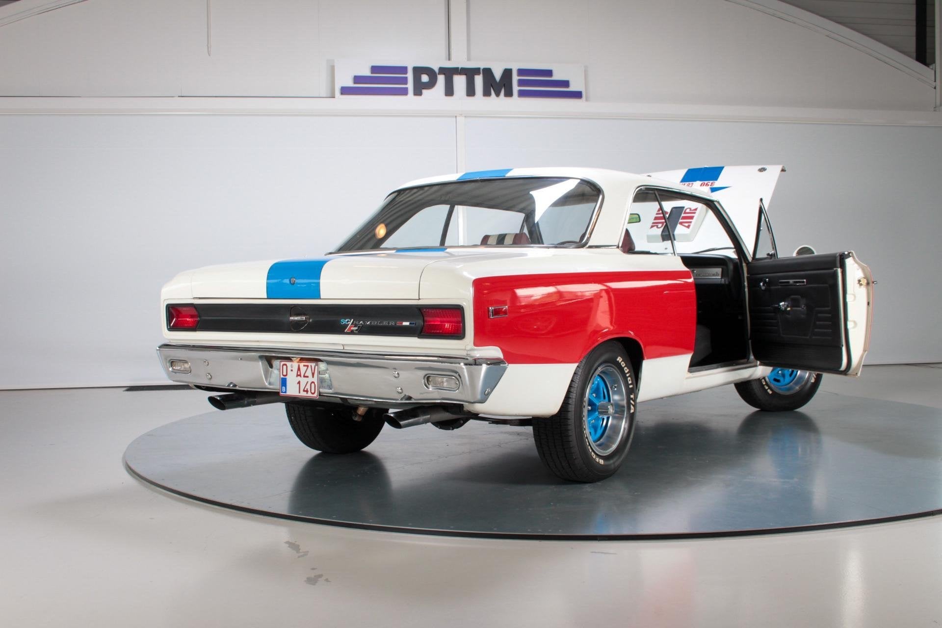 1969 AMC SC/Rambler Hurst, Achterwielaandrijving, 6390 cc, Wit, Leder