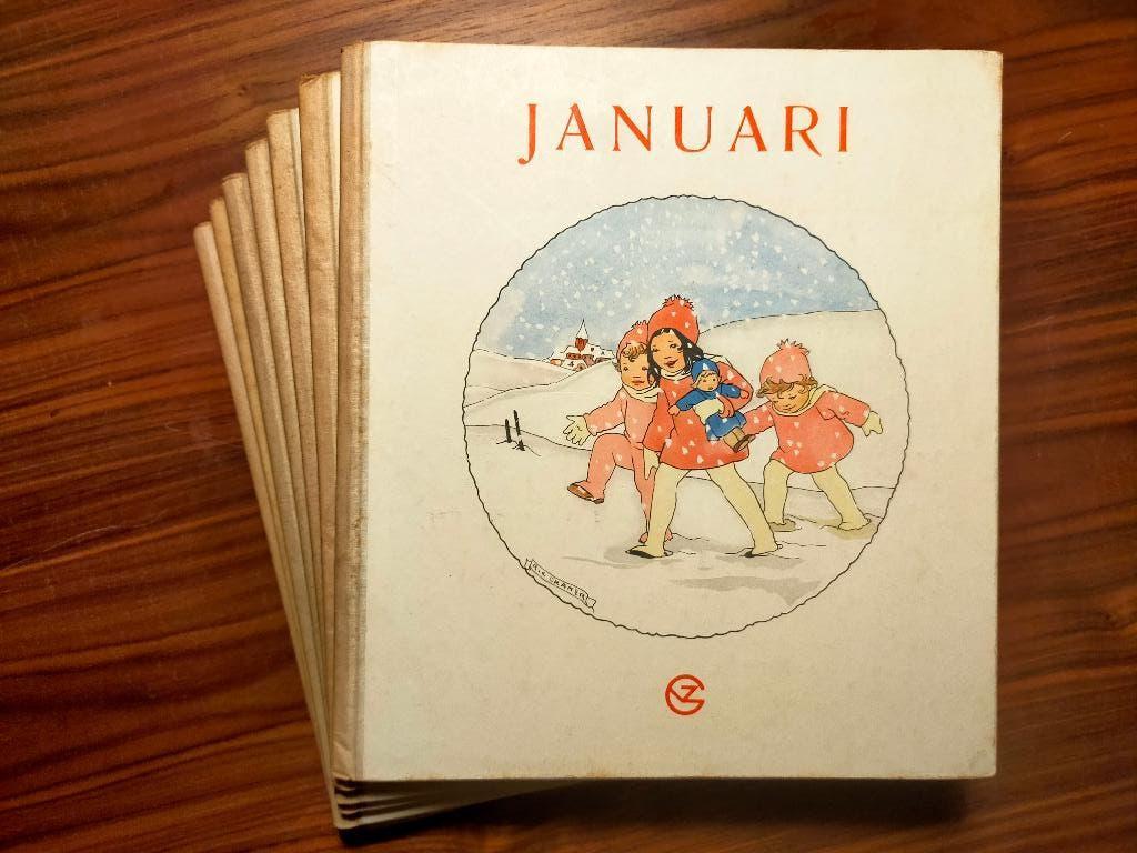 Rie Cramer - 7 maandprentenboeken - eerste drukken uit 1938, Ophalen of Verzenden