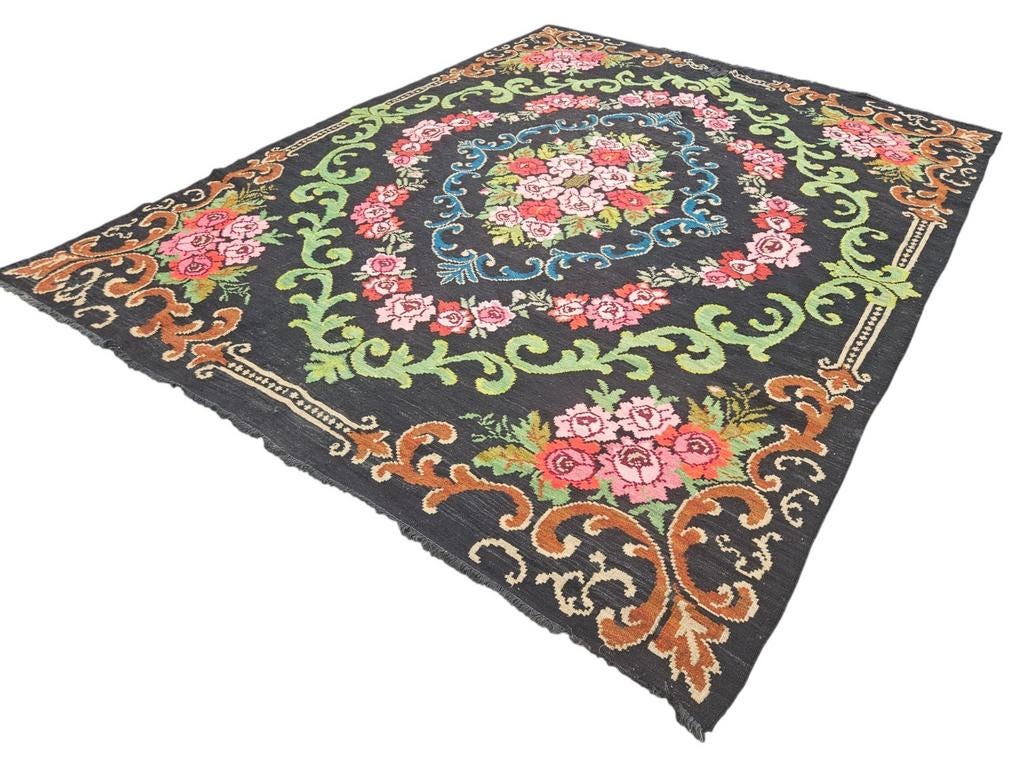 Prachtige handgeweven Rozenkelim 235 x 315 cm * UITVERKOOP *, Huis en Inrichting, Stoffering | Tapijten en Kleden, Gebruikt, 200 cm of meer