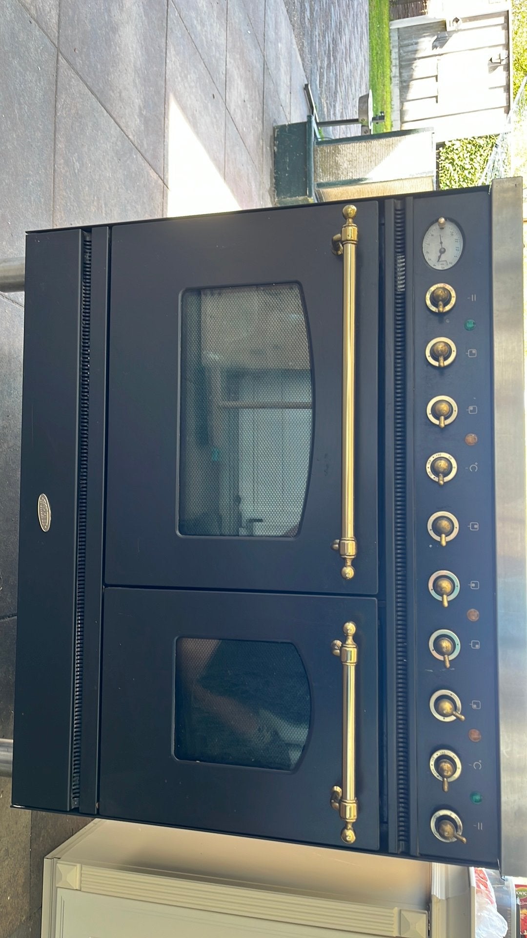 Boretti 6-Pits Gasfornuis (90 cm) – Inclusief twee Ovens, Ophalen, Gebruikt, 60 cm of meer, Gas
