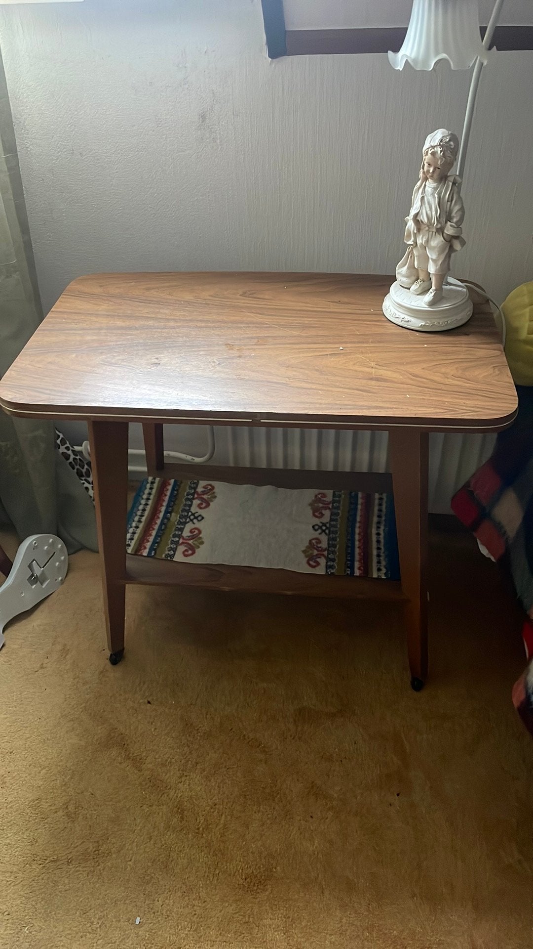 Tafel op wielen, Gebruikt, 50 tot 100 cm, Ophalen of Verzenden, Rechthoekig