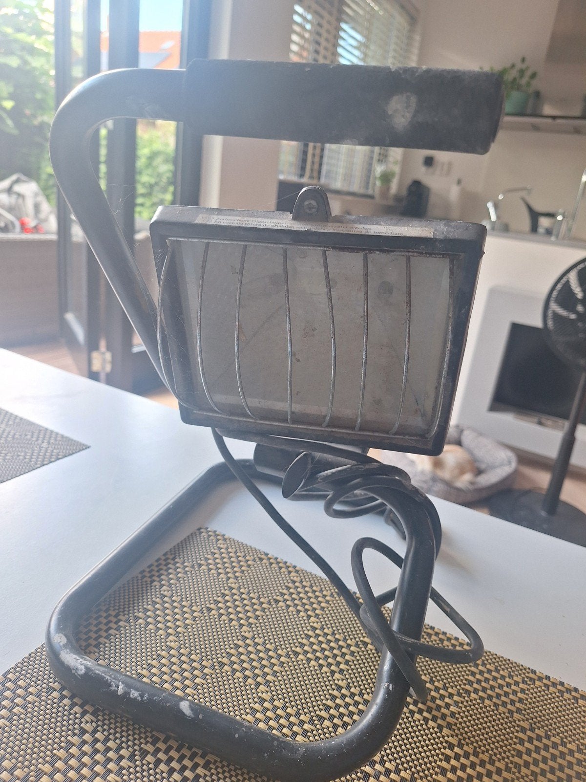 Robuuste bouwlamp met statief - Gebruikt, Gebruikt, Minder dan 50 watt, Met statief, Ophalen of Verzenden
