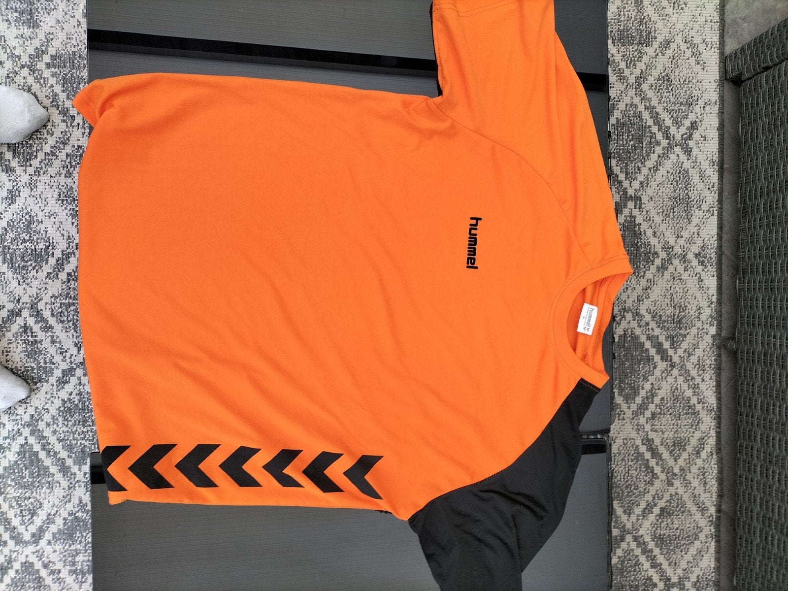 Hummel sportshirt oranje/zwart, Maat 38/40 (M), Oranje, Ophalen of Verzenden, Hummel