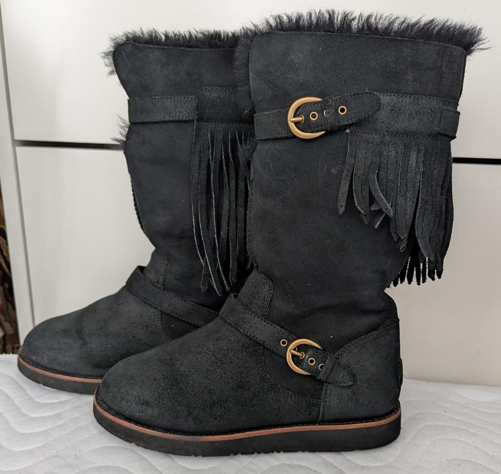 UGG Australia maat 40 als nieuw, Hoge laarzen, UGG, Zwart, Ophalen of Verzenden