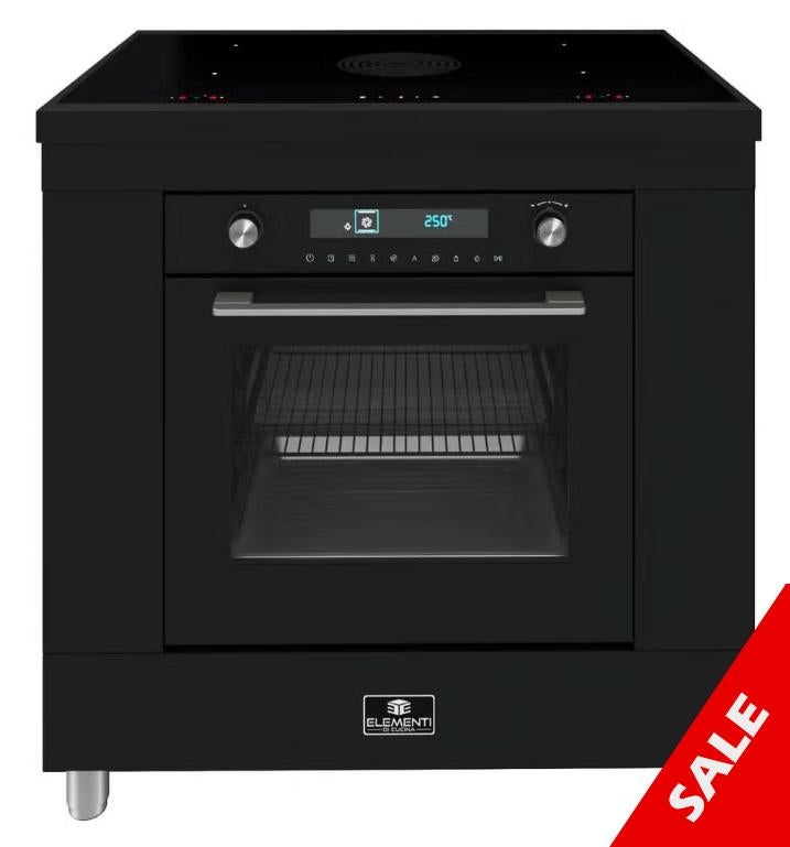 Elementi di Cucina Inductie Fornuis met Afzuiging 90 cm, 60 cm of meer, Nieuw, Ophalen of Verzenden, Vrijstaand