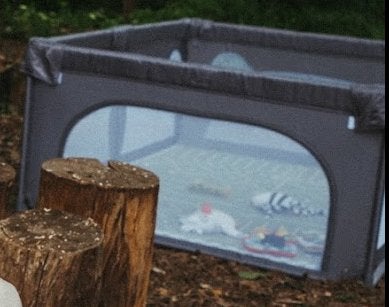 Lionelo speel box 187x127cm - Ideaal voor thuis en onderweg, Ophalen, Gebruikt, Rechthoekig