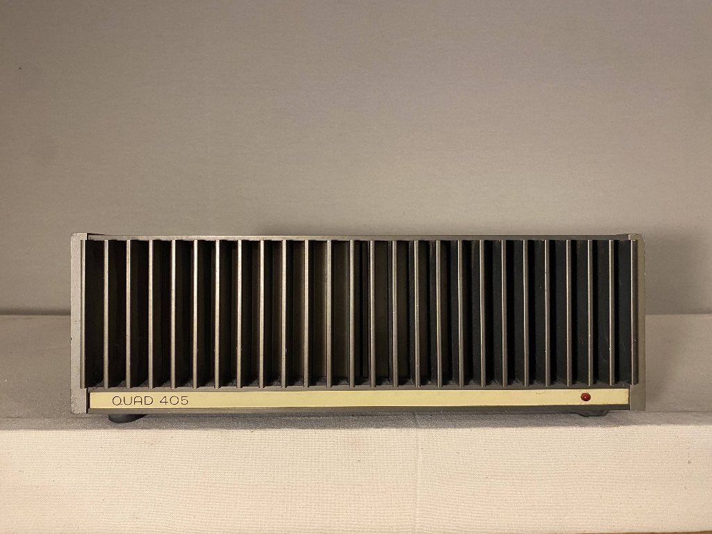 Quad 405 versterker, Gebruikt, 60 tot 120 watt, Stereo, Ophalen
