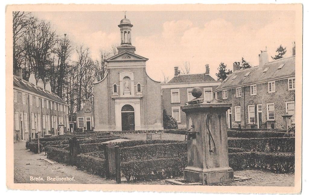 AK Breda - Begijnenhof, Verzenden, 1920 tot 1940, Ongelopen, Noord-Brabant