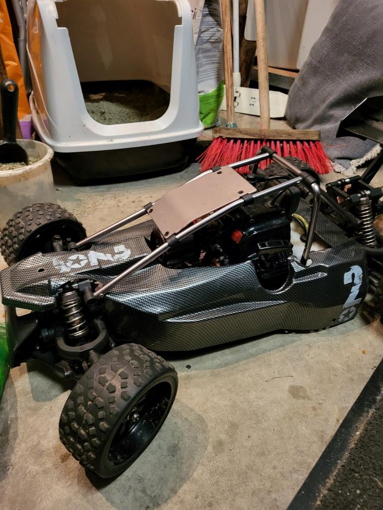 1/6 RC auto Reely carbon fitgher 2, Gebruikt, Overige typen, Ophalen of Verzenden, Reely