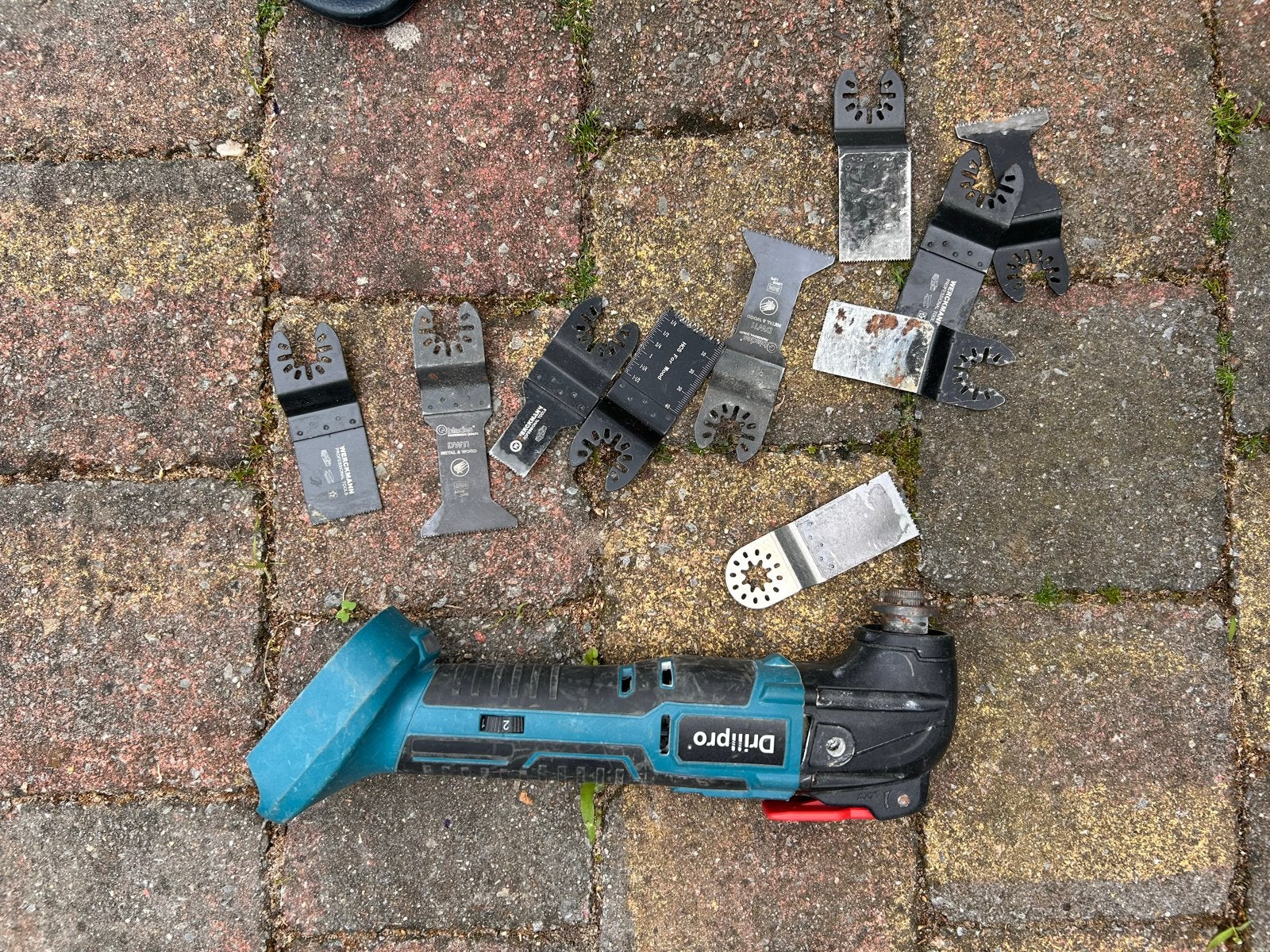 Drillpro Multitool met Makita accu compatibiliteit en zaagje, Doe-het-zelf en Verbouw, Ophalen, Gebruikt