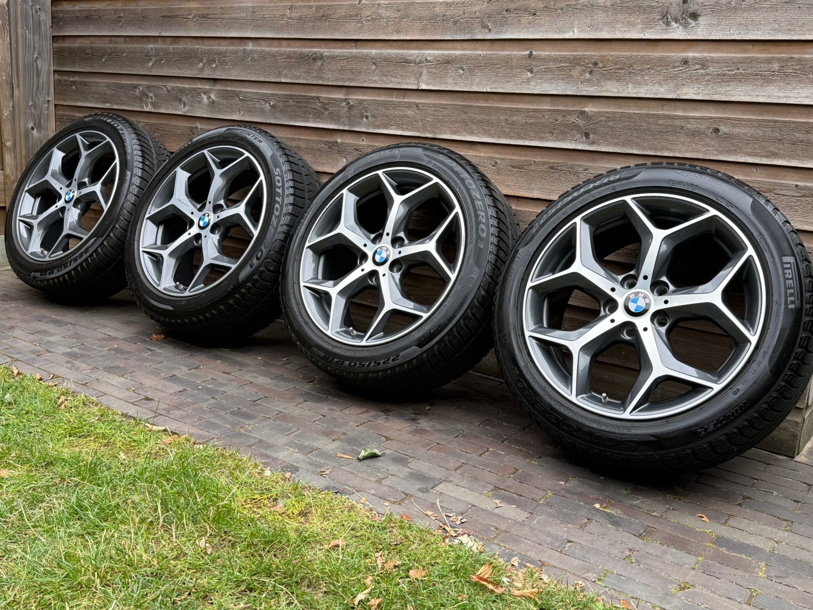 Orig BMW X1 X2 Styling 1041 18 inch velgen + winterbanden, 18 inch, Gebruikt, Banden en Velgen, Personenwagen