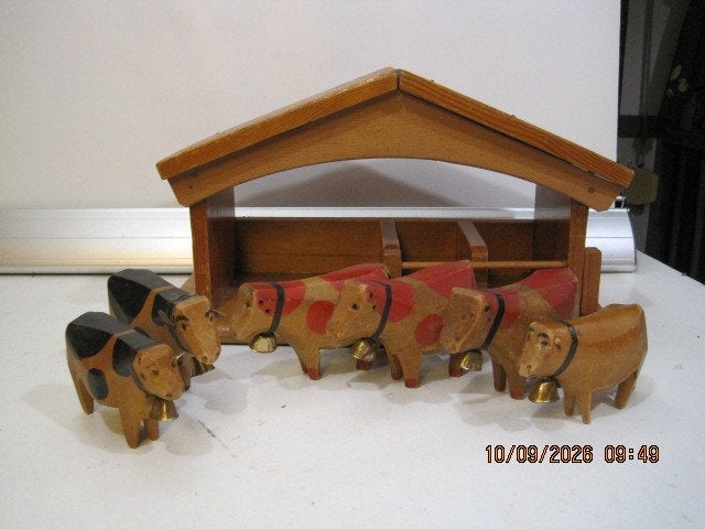 oude houten boerderij zwitserland vintage (399), Antiek en Kunst, Ophalen of Verzenden