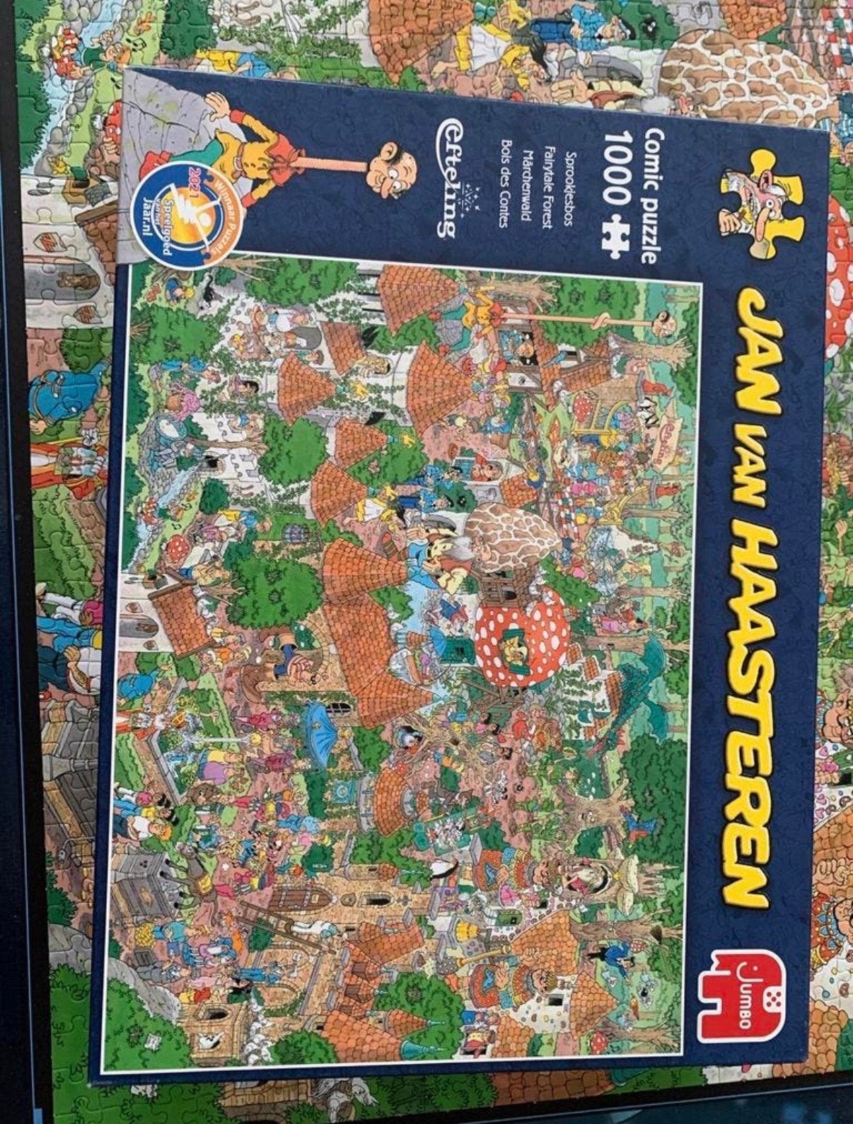 Jan van Haasteren Efteling puzzel 1000 stukjes, Hobby en Vrije tijd, Denksport en Puzzels, Ophalen, 500 t/m 1500 stukjes, Gebruikt