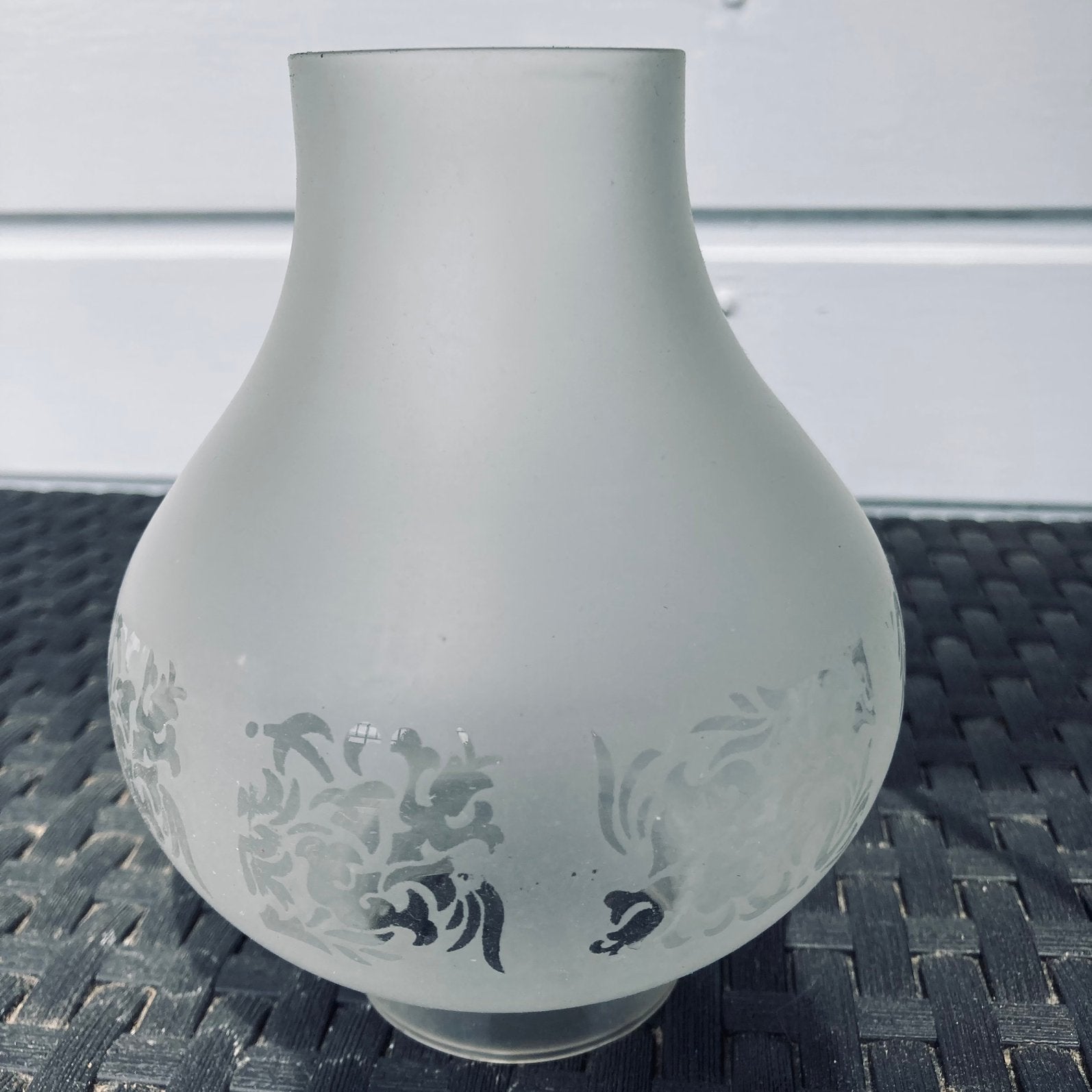 Glazen lampenkapje, Huis en Inrichting, Lampen | Lampenkappen, Ophalen of Verzenden, Rond