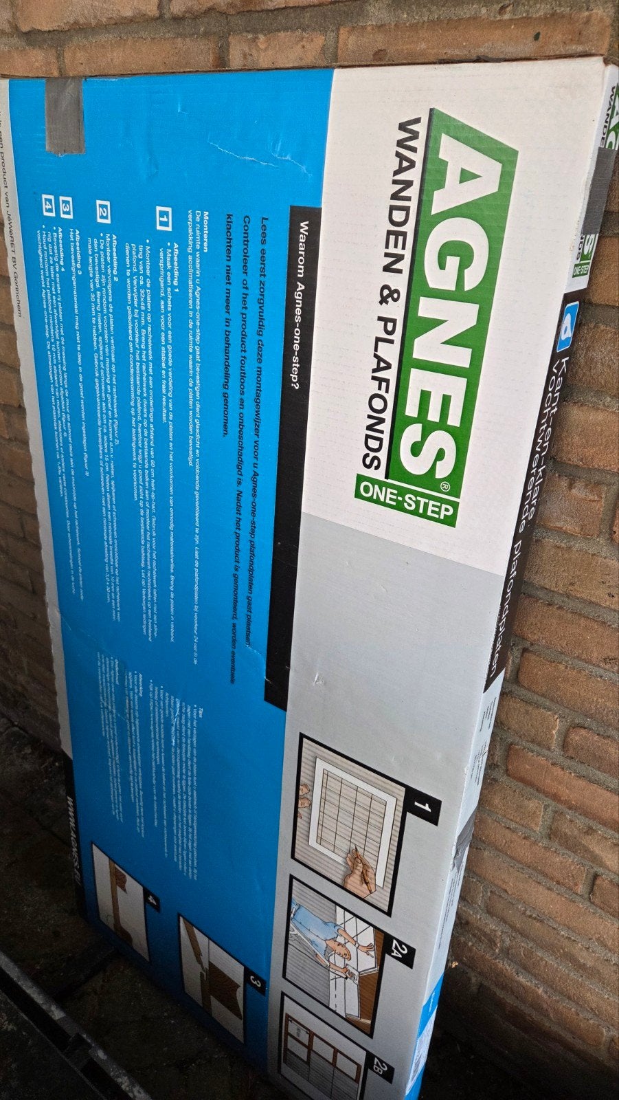 Agnes One-Step wand- en plafondplaten, 4 stuks, Ophalen, Nieuw, Overige materialen, Minder dan 20 mm