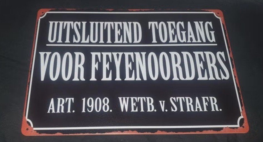 wandbord feyenoord, Verzamelen, Ophalen of Verzenden, Nieuw, Feyenoord, Overige typen