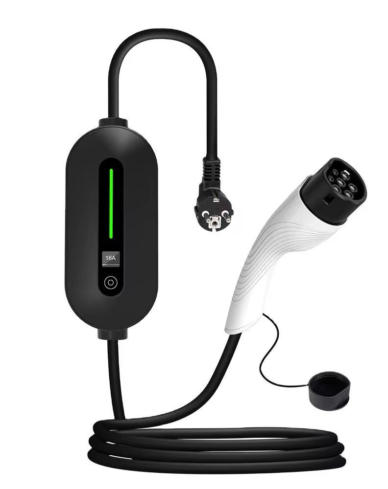 A8 Pro Mobiele Thuislader 3,7 kW Type 2 5 Meter IP66 Zwart, Nieuw, Laadkabel, Info@bar2charge.eu, Molenstraat 118 5701 KJ Helmond