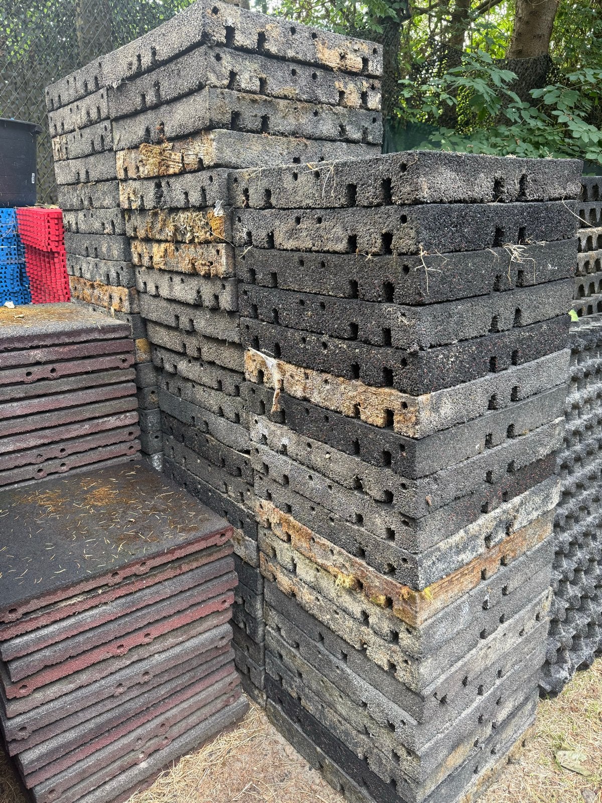 50x50x7cm Rubberen Tegels voor Stal, Sportvloer, Speelplaats, Ophalen, Gebruikt, 50 tot 150 cm, Overige typen