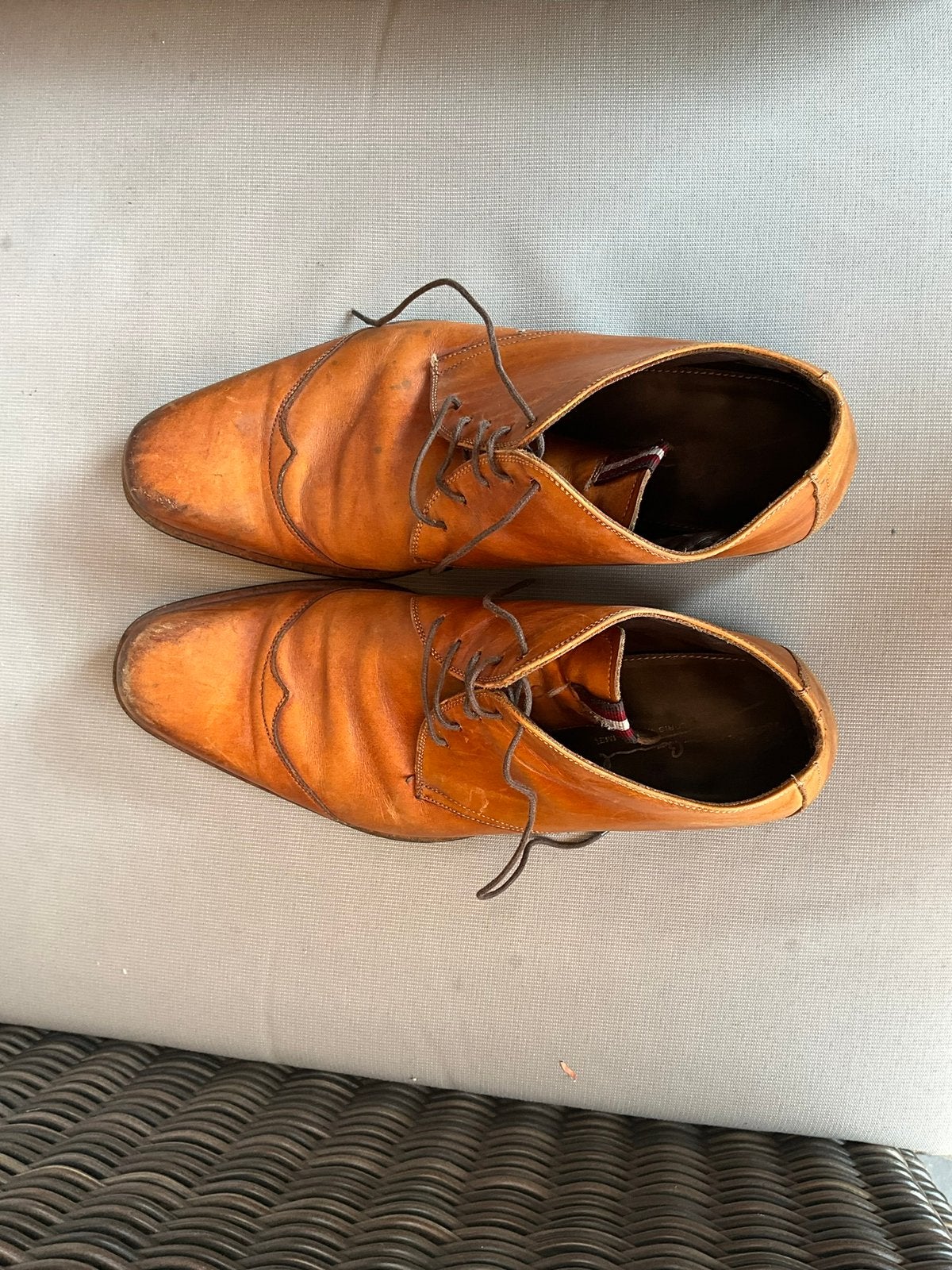 Van Bommel cognac maat 41,5 gedragen, Overige kleuren, Ophalen of Verzenden, Gedragen, Veterschoenen